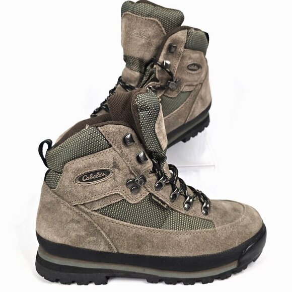 Cabela's Dry-Plus Brown Suede Hiking Ankle Boots Women's Size 7.5 - Picture 1 of 9